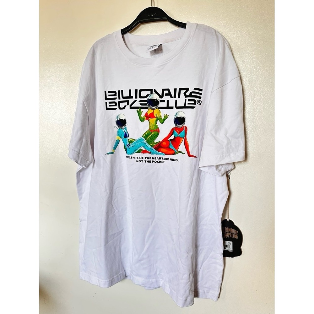 NWT Billionaire Boys Club White Pinup Girls Short Sleeve T-Shirt XXL - Picture 2 of 7